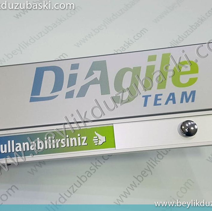 diagile için yapılan, sürgülü özel tasarım, kapı isimliği, acil üretim yapılmıştır, iç ve dış yüzey firma logosuna göre tasarlanmıştır, sürgülü kapı tabelası imalatı