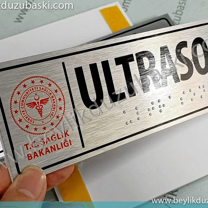 körler için kapı isimliği, acil kapı tabelası, Braille alfabesi, yönlendirme tabelası, körler için kapı yönlendirmesi, acil üretim, hızlı imalat, dekoratif, şık ve kaliteli kapı tabelası