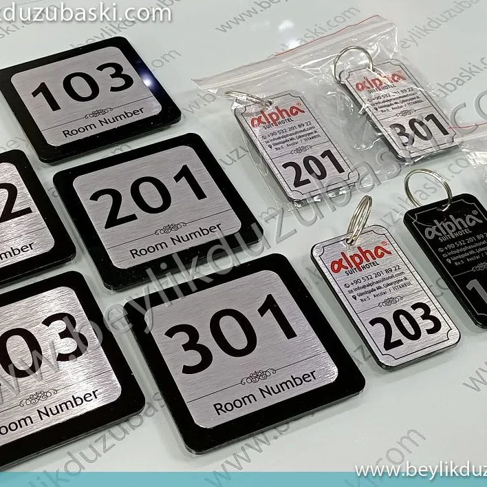 hotel room door number, hotel room keychain, emergency hotel door keychain, quality hotel keychain manufacturing, emergency product printing