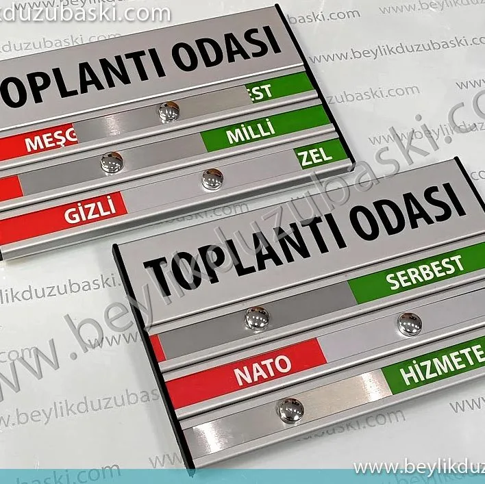 çok sürgülü, toplantı, kapı tabelası, hızlı üretim, standart harici, kapı tabelaları, acil baskı