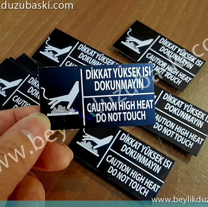 Sıcak yüzey, için üretilmiş, dış mekan, dayanıklı, 30 yıl dayanımlı, 2000 derece üzeri dayanıklılık, kalıcı, uyarı levhası, kaliteli metal, alüminyum, metal plaka imalatı, ısı dayanımlı tabela, sıcak yüzey tabela