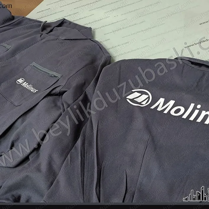 tulum baskı, tuluma baskı, iş yeleği baskısı, iş tulumu baskısı, kaliteli iş kıyafeti baskı, ürünü müşteri getirir, sadece baskıları yapılmıştır, acil baskı merkezi