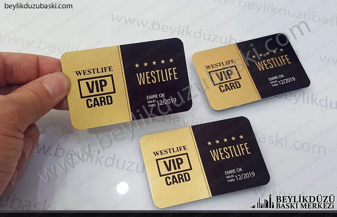 vip kart, üye kartı, vip üye kartı, metal üye kartı, yaldızlı metal kart, sarı simli, vip kart, metal kart baskı, üye kartı baskı
