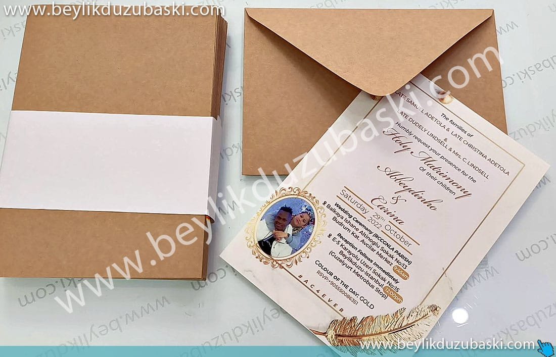 Tual kağıda davetiye baskı, kraft zarf davetiye, hızlı davetiye üretimi, tasarımı hazır davetiyeler 1 saatde çıkarılır, davetiye zarfı temin edilir Invitation printing on canvas paper, Kraft envelope invitation, fast invitation production, ready-made invitations are issued in 1 hour, invitation envelope is provided, Fast invitation printing, beylikdüzü, edenyurt