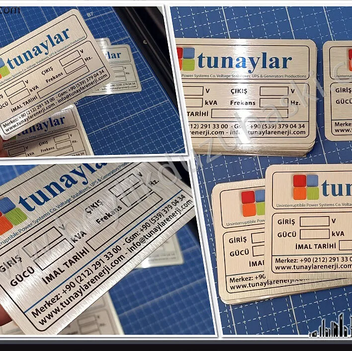 makine eriketi, metal makine tanıtım etiketi, alüminyum metal etiket, makina tanıtım etiketi, makine özelliklerini içeren, tanıtım etiket baskısı, çelik metal etiket, paslanmaz metal etiket, renki baskılı fırçalı alüminyum etiket, üretim, tasarım desteği aynı gün gönderim