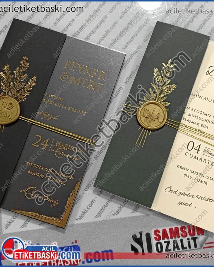 Samsun Davetiye Baskısı, varak yaldız kaliteli davetiye, üzeri mühürlü davetiye modeli, samsun davetiye modelleri, baskı ve ürün dahil modele göre fiyat alınız, kataloglardan model seçimi, nezih bir ortam, grafik tasarımı birlikte yapalım, ofset baskılı davetiye, varak yaldız baskılı davetiye, üretim imalat, samsun, karadeniz davetiye baskı merkezi