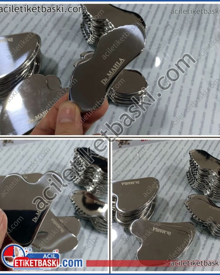 çelik üzerine logo baskı, kozmetik malzemesi, metal paslanmaz çelik, üzerine logo ve isim baskısı, baskı ebat ve adede göre fiyat alınız, bekleyip alabilirsiniz ürünlerinizi, hızlı üretim, tasarım desteği, ürünü müşteri getirir, sadece baskı fiyatıdır, samsun baskı merkezi, lazer ile baskı, fiber lazer, kalıcı baskı, silinmez, yıpranmaz baskı