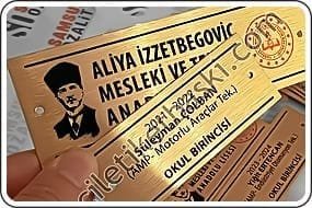 Metal Etiket Altın Renk